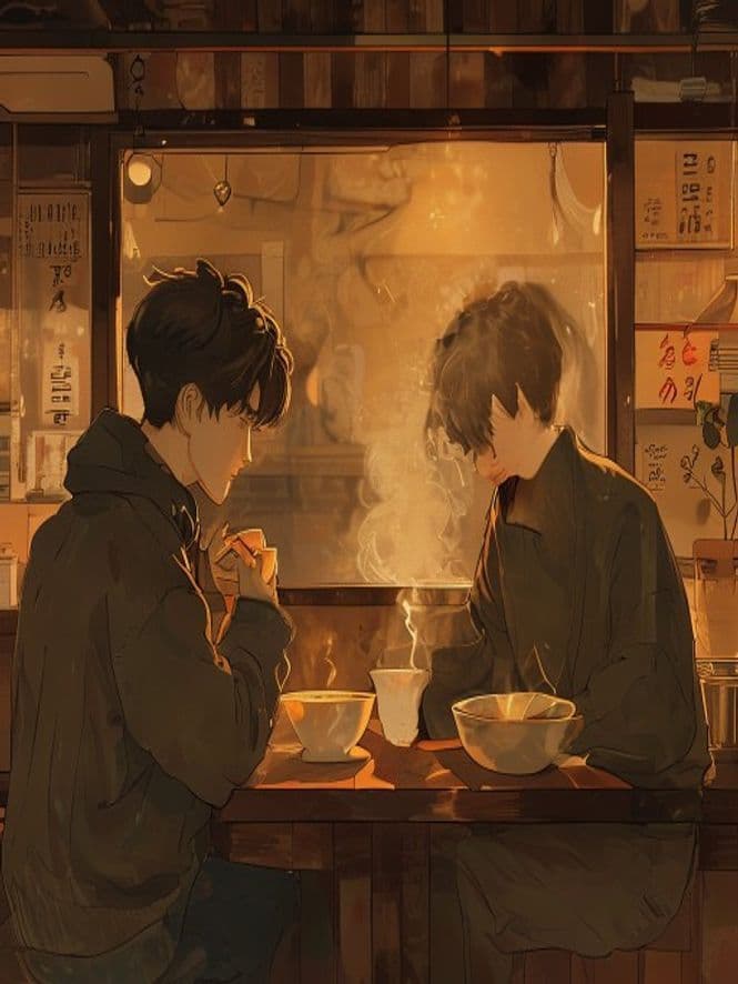 Haneul and Dowan at Jung's ramyeon shop